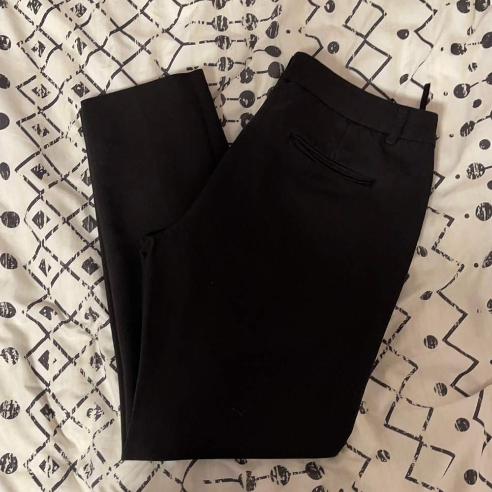 Black ankle dress pants